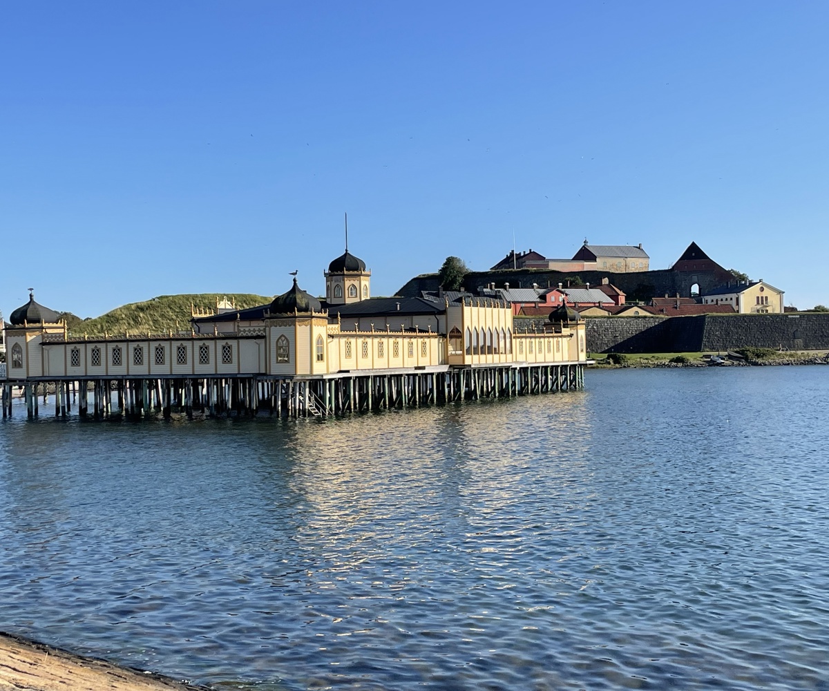 Varberg coastline and fortress view