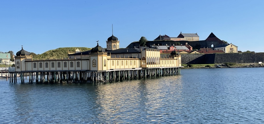 Varberg coastline and fortress view