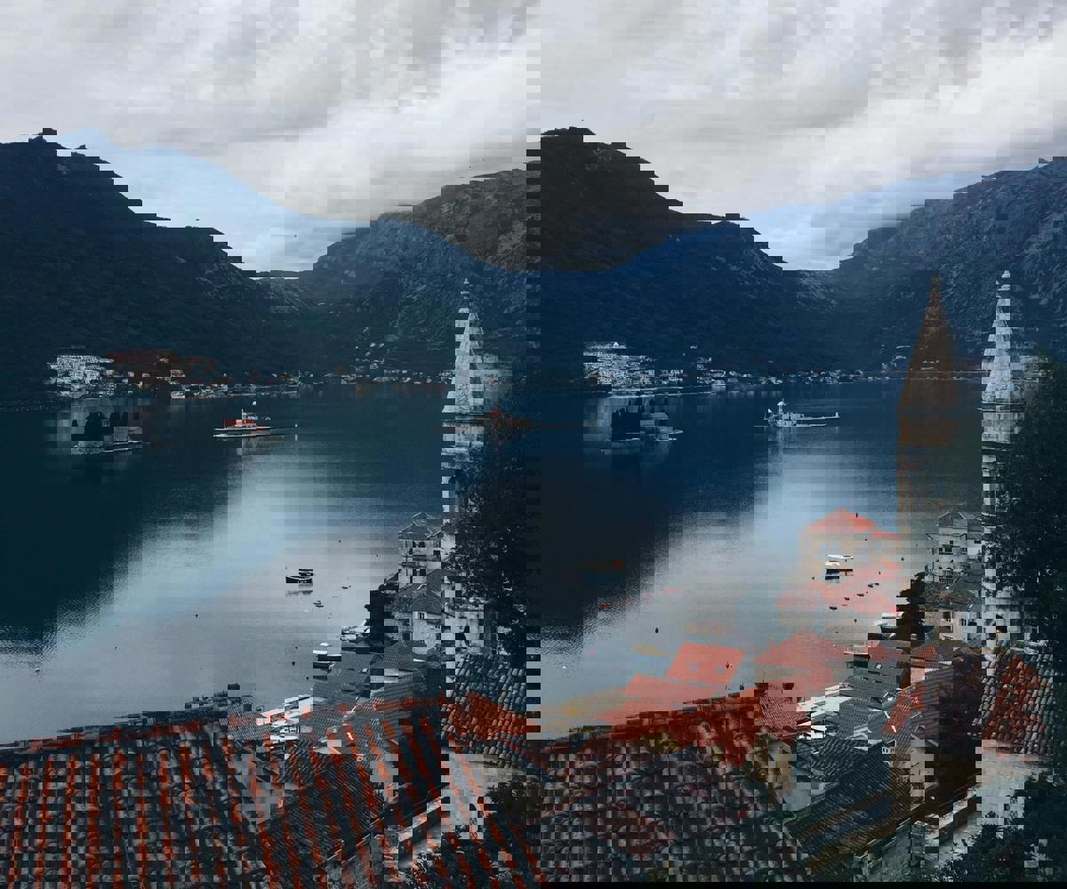 A Magical View of Our Lady of the Rocks and St. George Island, Montenegro