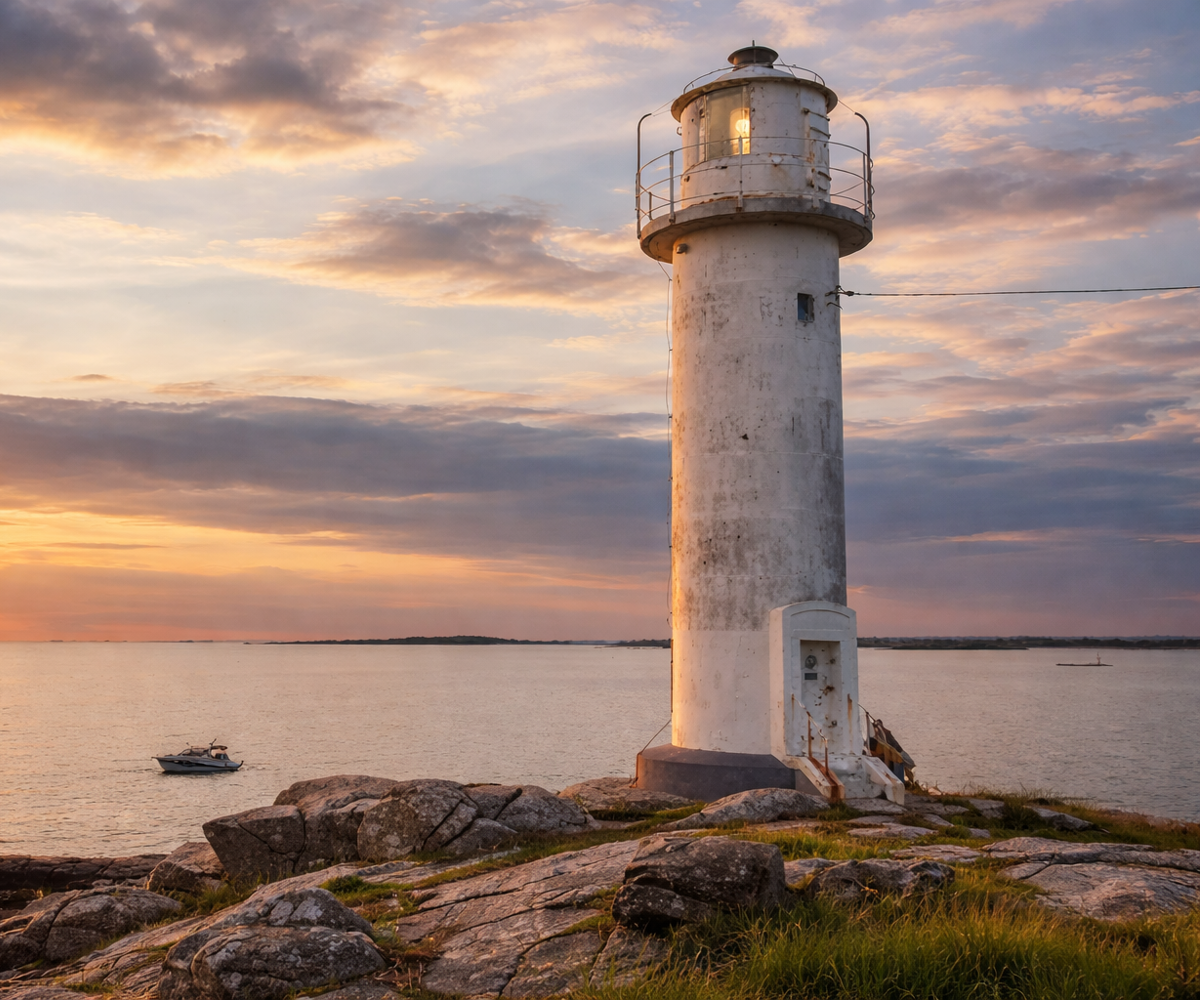 Subbe lighthouse Varberg coast