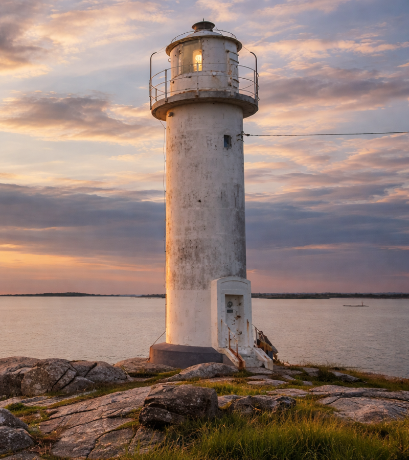 Subbe lighthouse Varberg coast