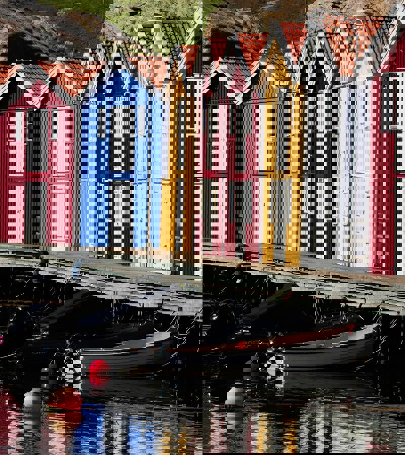 Smögen harbor and boardwalk