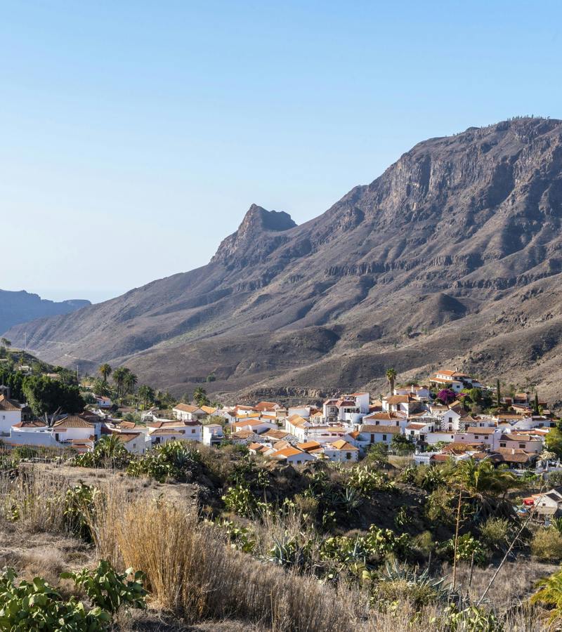 Fataga village Gran Canaria mountain valley