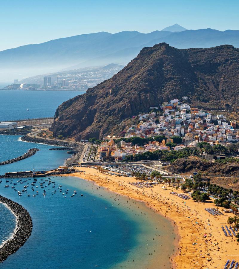 Tenerife beach Las Teresitas Santa Cruz coastline