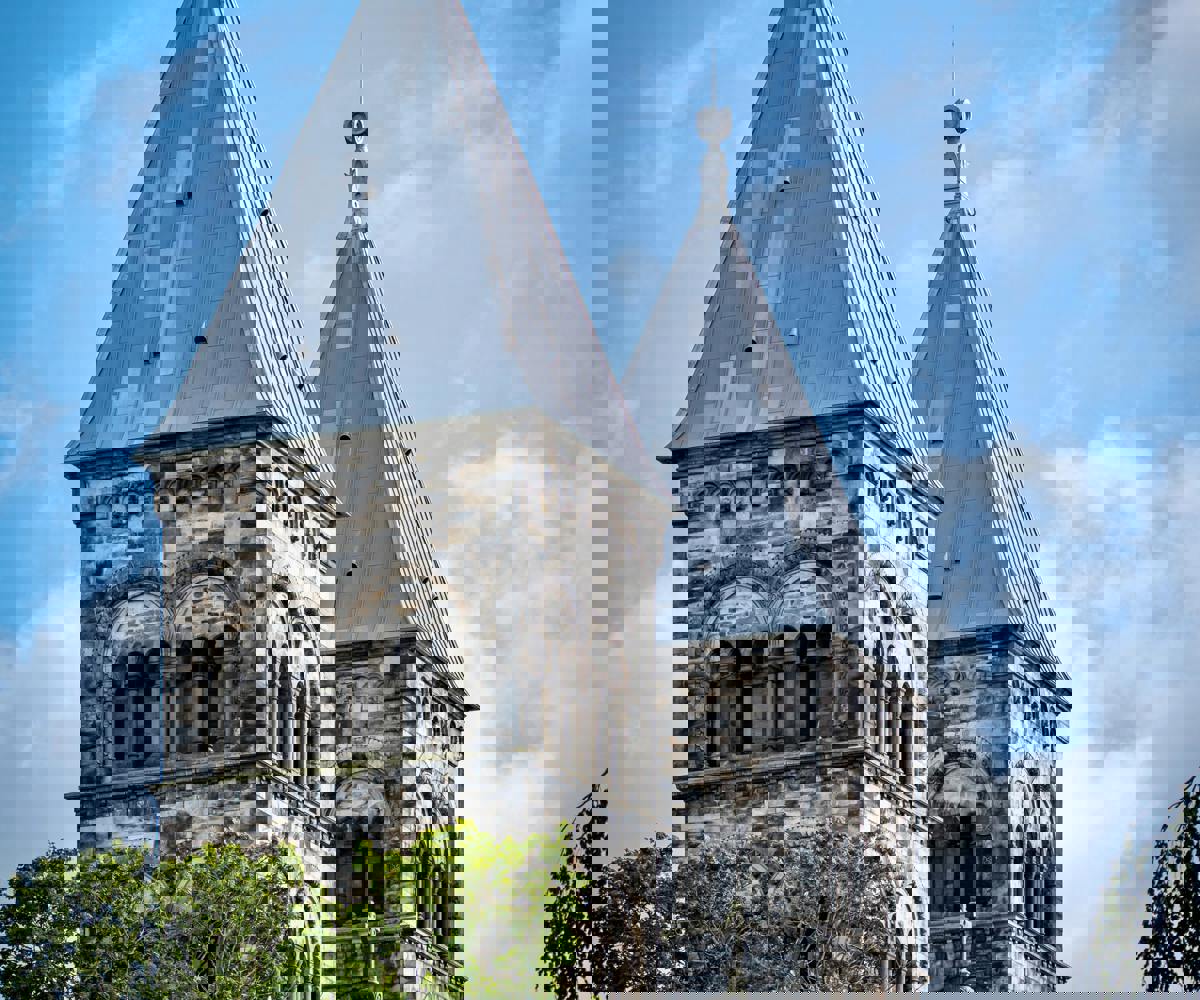 Lund city and cathedral skyline