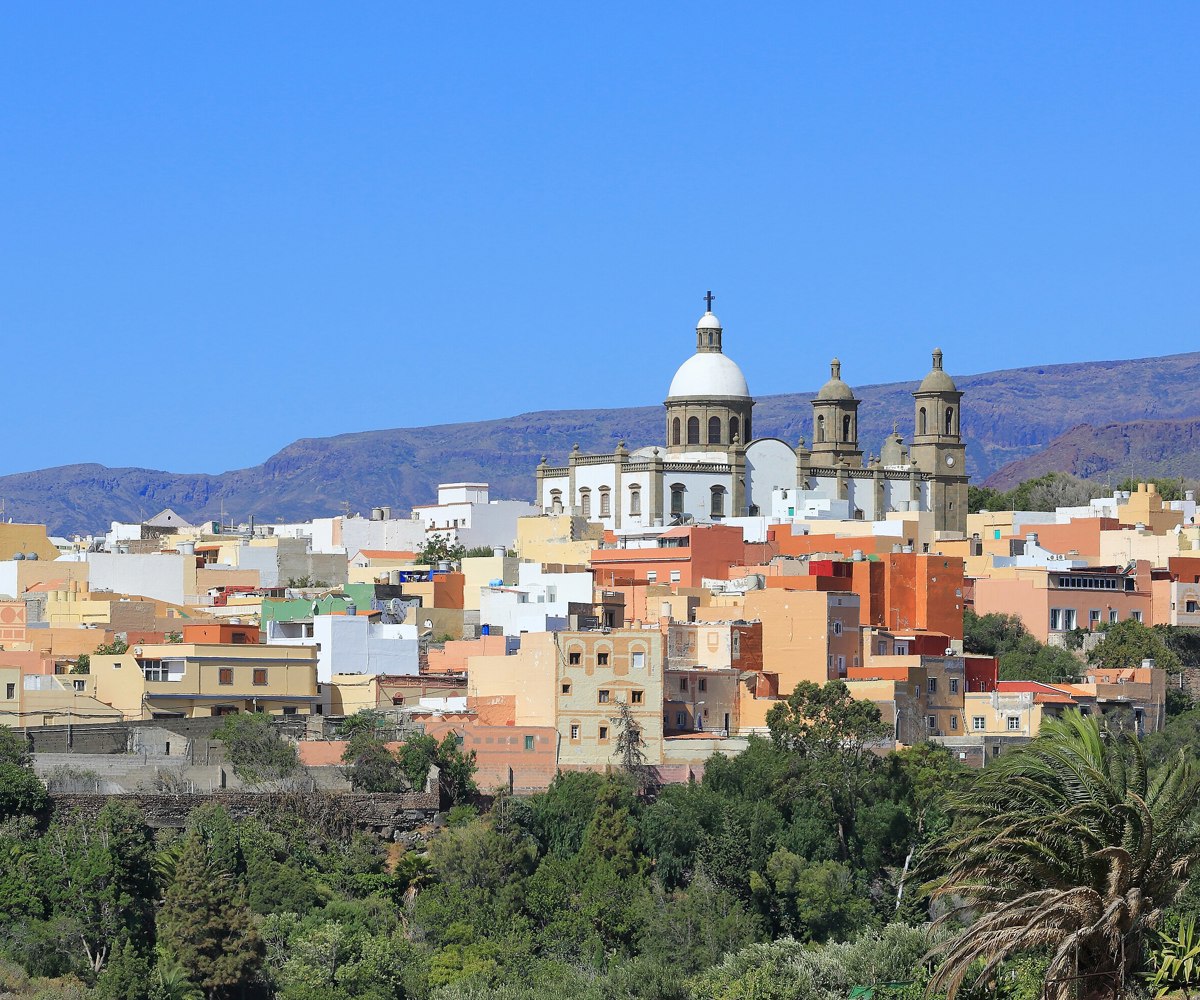 Panoramic view over Agüimes