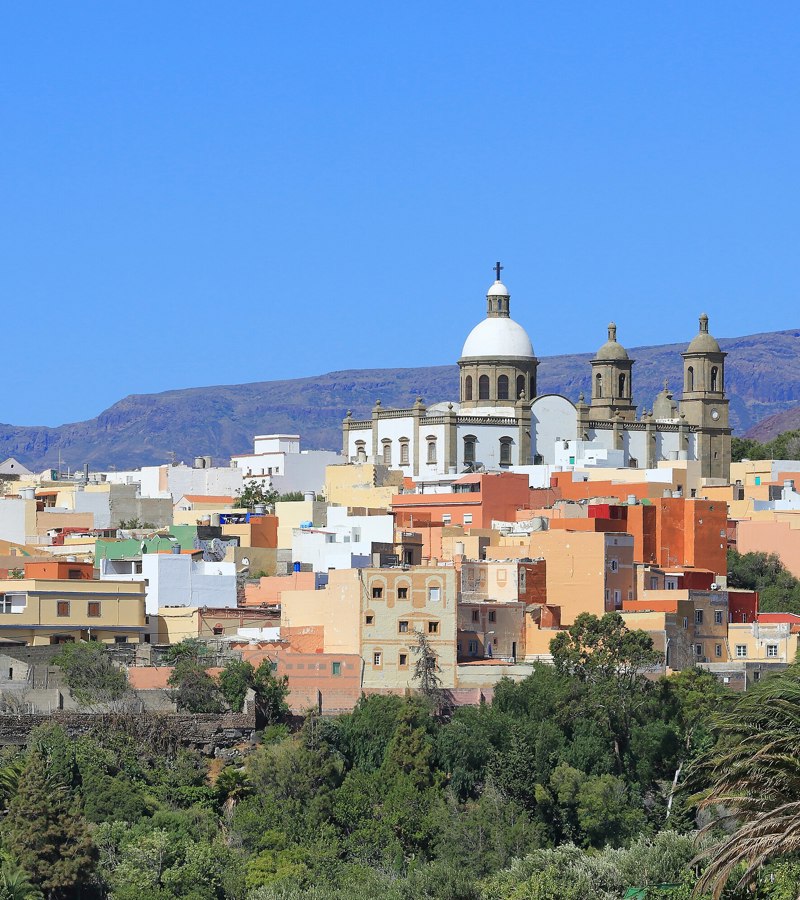 Panoramic view over Agüimes